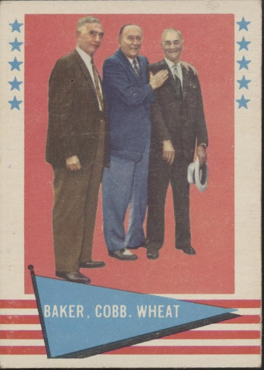 Baker / Cobb / Wheat 1961 Fleer Baseball Greats #1 VG Marked - Collector Store LLC