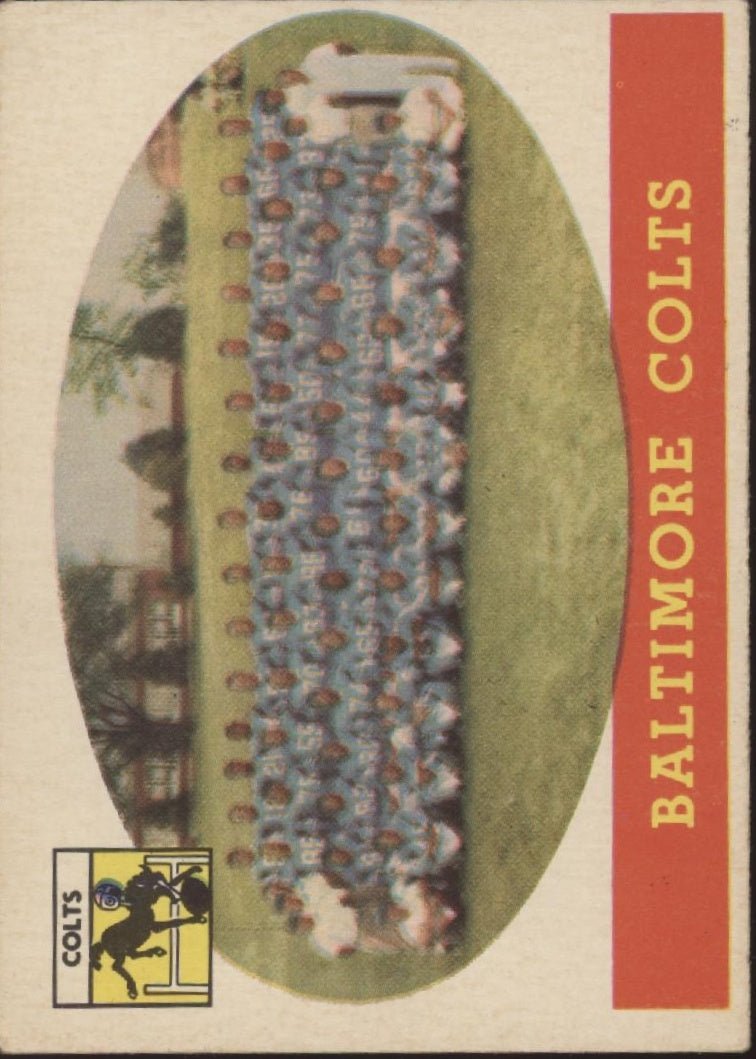 Baltimore Colts 1958 Topps Team Card #110 VG #2 - Collector Store LLC
