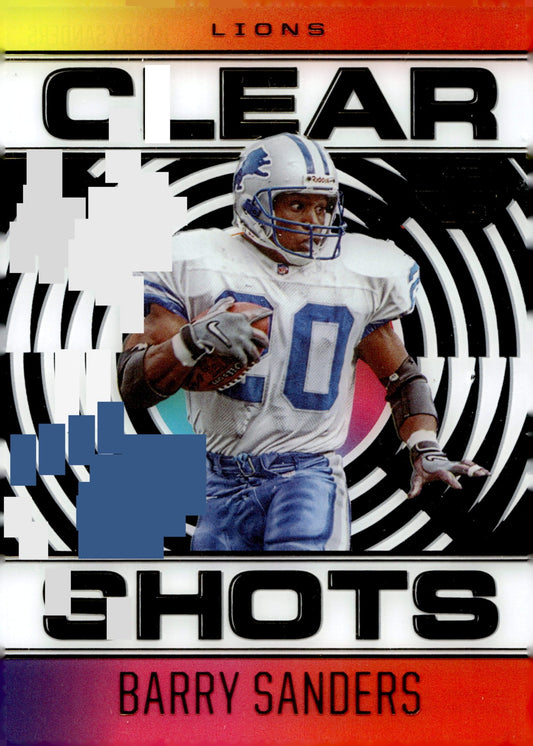Barry Sanders 2021 Panini Illusions Clear Shots #CS - 14 - Collector Store LLC