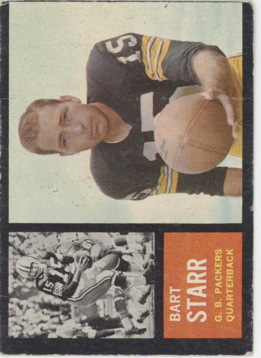 Bart Star 1962 Topps #63 Green Bay Packers GD #2 - Collector Store LLC