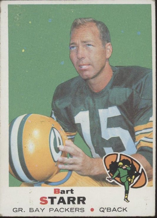 Bart Star 1969 Topps #215 Green Bay Packers VG - EX - Collector Store LLC