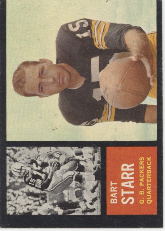 Bart Starr 1962 Topps #63 Green Bay Packers VG - Collector Store LLC