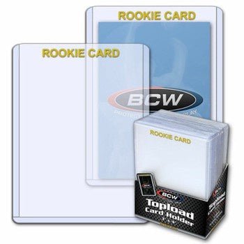 BCW: 3x4 Topload Card Holder - Rookie Imprinted - Gold - Collector Store LLC