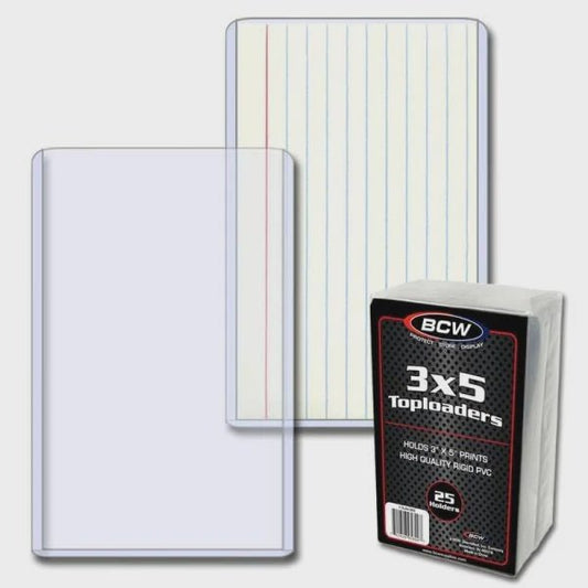 BCW: 3x5 - Topload Holder - Collector Store LLC