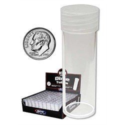 BCW: Coin Tubes - Dime - Collector Store LLC