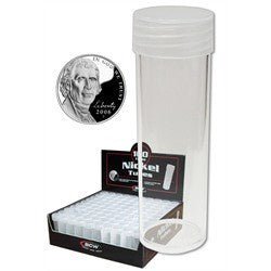 BCW: Coin Tubes - Nickel - Collector Store LLC