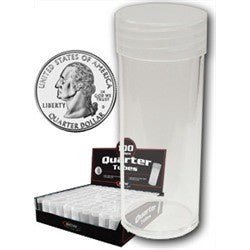 BCW: Coin Tubes - Quarter - Collector Store LLC