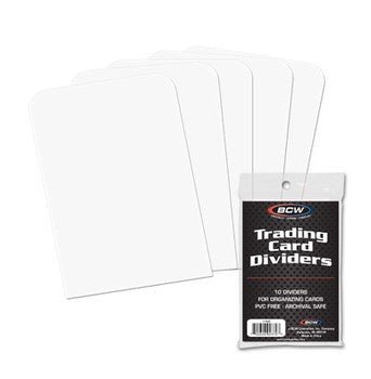 BCW: Trading Card Dividers (10ct) - Collector Store LLC