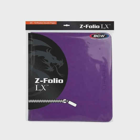 BCW: Z - Folio 12 - Pocket LX Album - Purple - Collector Store LLC