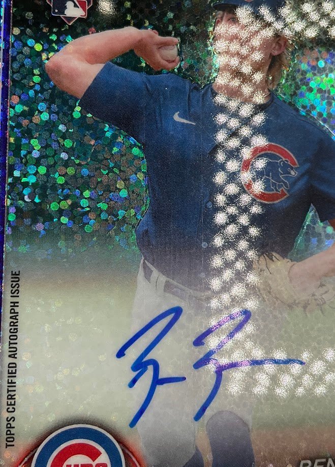 Ben Brown 2024 Bowman Chrome Purple Speckle Refractor RC Auto 178/299 #RA - BB - Collector Store LLC