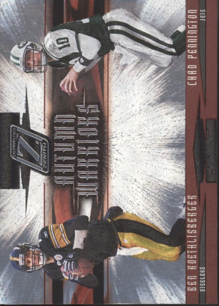 Ben Roethlisberger / Chad Pennington 2005 Donruss Zenith Autumn Warriors #AW - 1 - Collector Store LLC