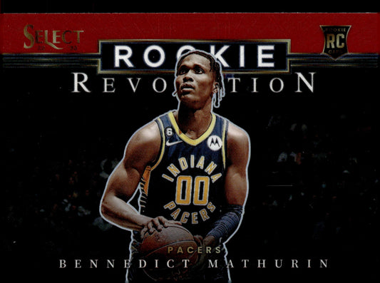 Bennedict Mathurin 2022 - 23 Panini Select Rookie Revolution Red Prizm RC #9 - Collector Store LLC