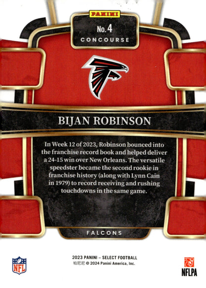 Bijan Robinson 2023 Panini Select RC #4 #1 - Collector Store LLC