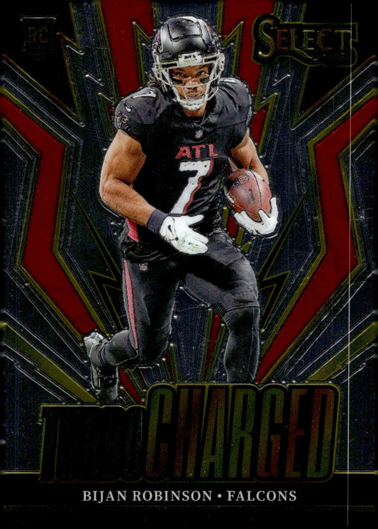 Bijan Robinson 2023 Panini Select Turbo Charged RC #TUR - BRO #2 - Collector Store LLC