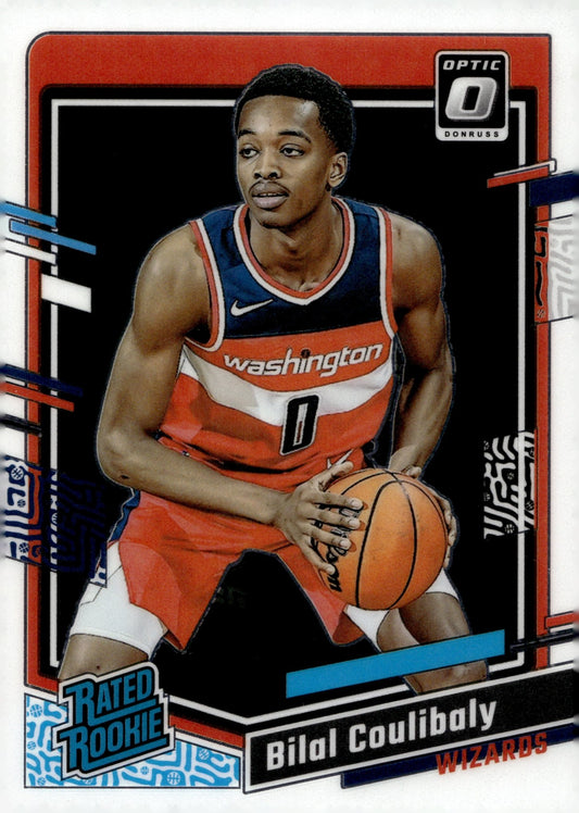 Bilal Coulibaly 2023 - 24 Panini Donruss Optic Rated Rookie RC #243 #2 - Collector Store LLC