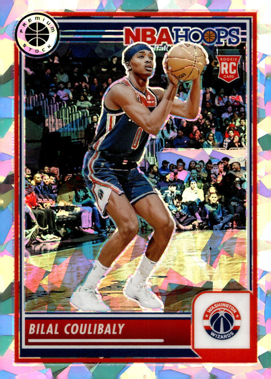 Bilal Coulibaly 2023 - 24 Panini Premium Stock Ice Prizm RC #175 - Collector Store LLC