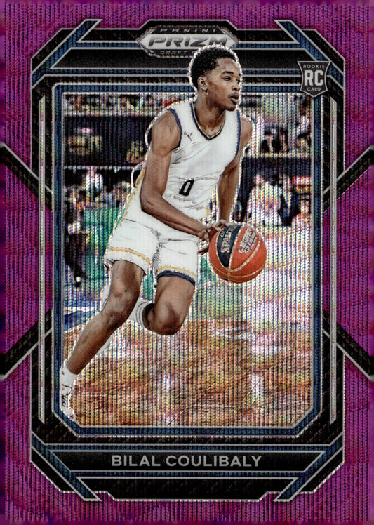 Bilal Coulibaly 2023 - 24 Panini Prizm Purple Wave Prizm RC #97 - Collector Store LLC