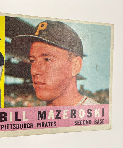 Bill Mazeroski 1960 Topps #55 Pittsburgh Pirates VG - EX #2 - Collector Store LLC