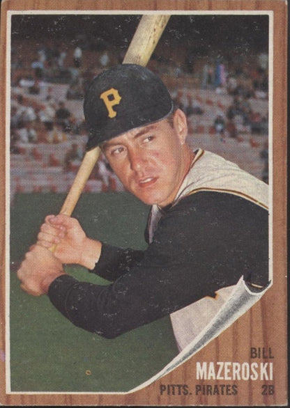 Bill Mazeroski 1962 Topps #353 Pittsburgh Pirates EX - Collector Store LLC