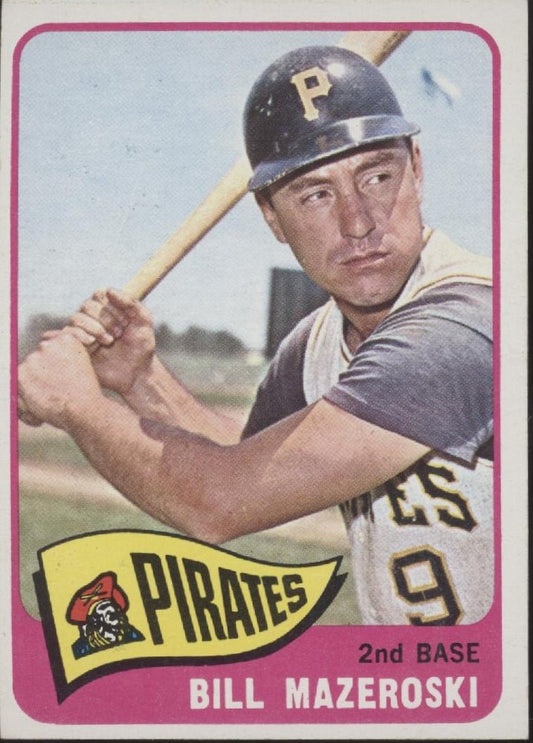 Bill Mazeroski 1965 Topps #95 Pittsburgh Pirates EX - Collector Store LLC