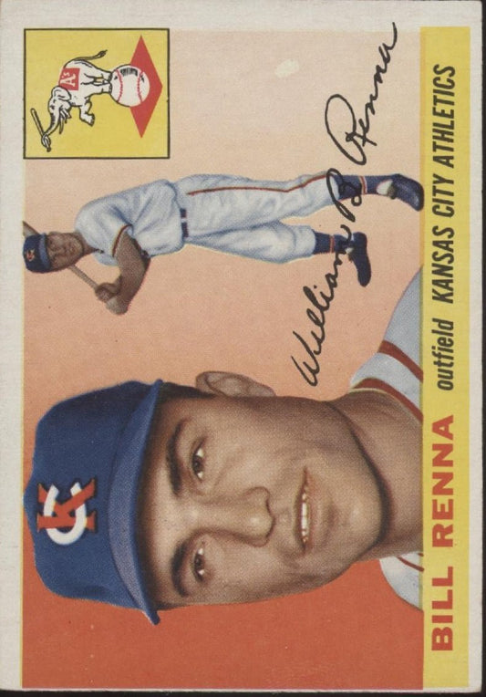 Bill Renna 1955 Topps #121 Kansas City Athletics VG #1 - Collector Store LLC