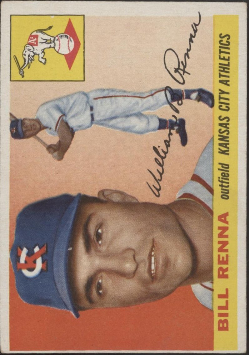 Bill Renna 1955 Topps #121 Kansas City Athletics VG #2 - Collector Store LLC