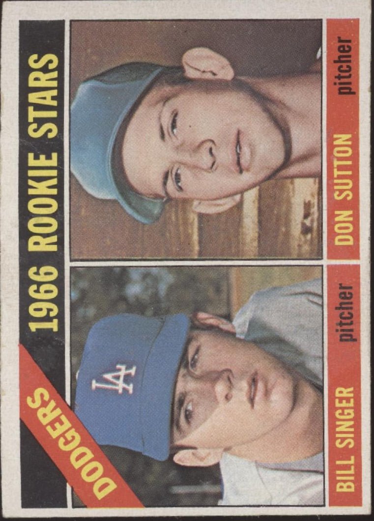 Bill Singer / Don Sutton 1966 Topps Rookie Stars RC #288 EX - Collector Store LLC