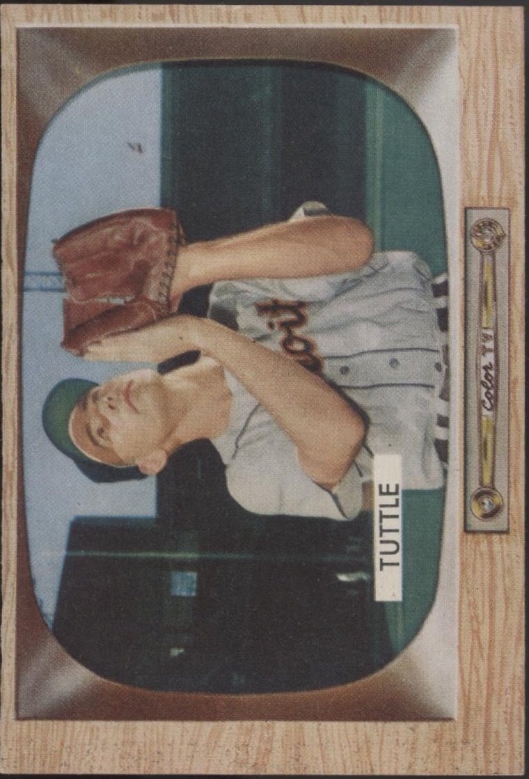 Bill Tuttle 1955 Bowman RC #35 Detroit Tigers VG - EX - Collector Store LLC