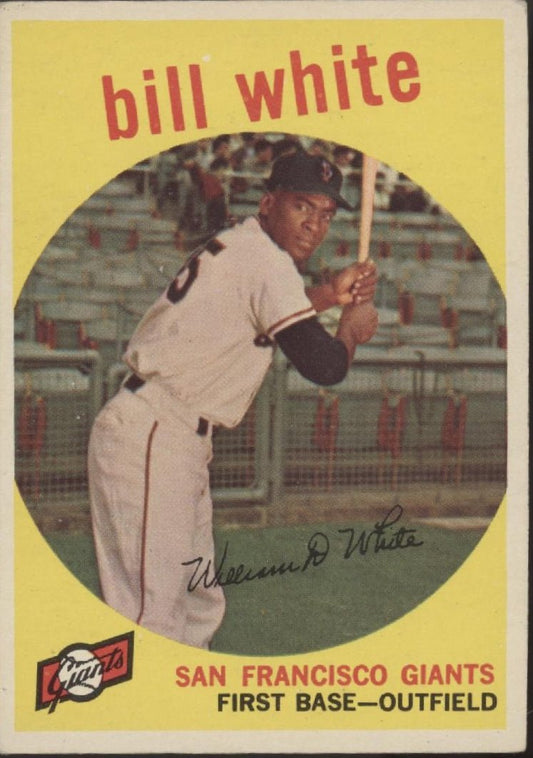 Bill White 1959 Topps #359 San Francisco Giants VG - Collector Store LLC