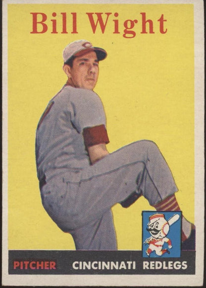 Bill Wight 1958 Topps #237 Cincinnati Redlegs EX - Collector Store LLC