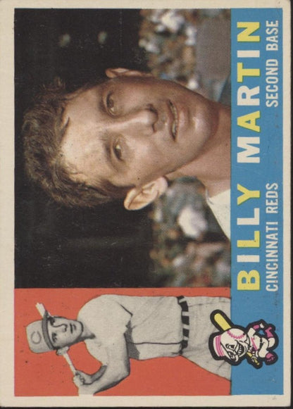 Billy Martin 1960 Topps #173 Cincinnati Reds VG #2 - Collector Store LLC