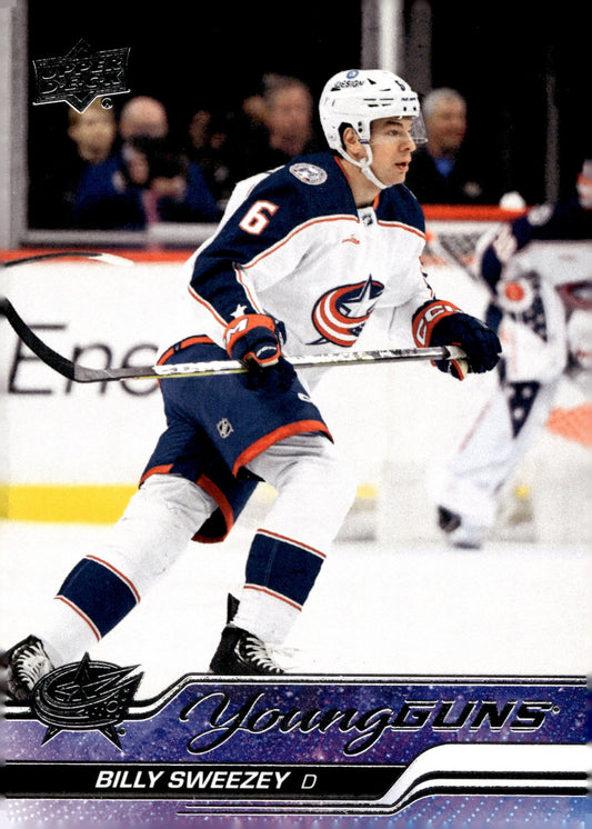 Billy Sweezey 2023 - 24 Upper Deck Series 2 Young Guns RC #487 - Collector Store LLC