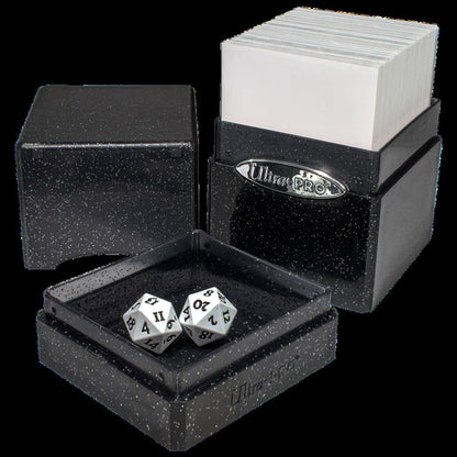 Ultra Pro: Glitter Satin Tower Deck Box (Black)