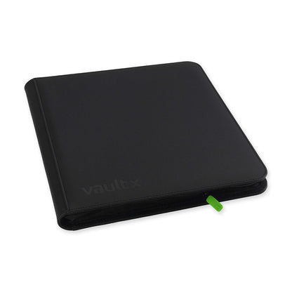 Vaultx 12-Pocket Exo-Tec XL Zip Binder - Signature Black