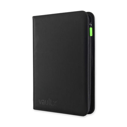 Vaultx 9-Pocket Exo-Tec Zip Binder - Signature Black