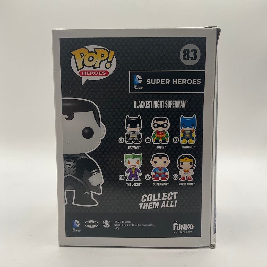 Blackest Night Superman Funko Pop! DC Super Heroes #83 GameStop Exclusive - Collector Store LLC