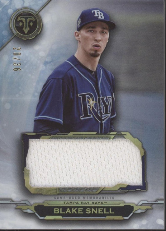 Blake Snell 2019 Topps Triple Threads Swatch 20/36 SJR - BS1 - Collector Store LLC