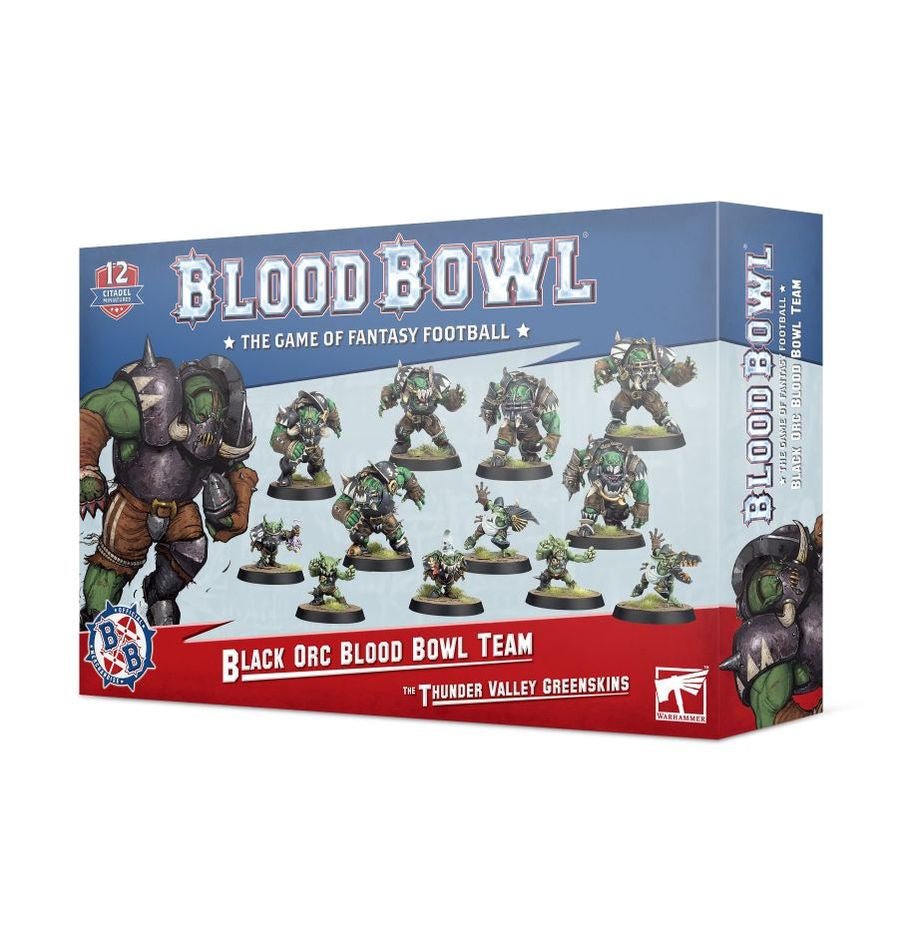 Blood Bowl: Black Orc Team - The Thunder Valley Greenskins - Collector Store LLC