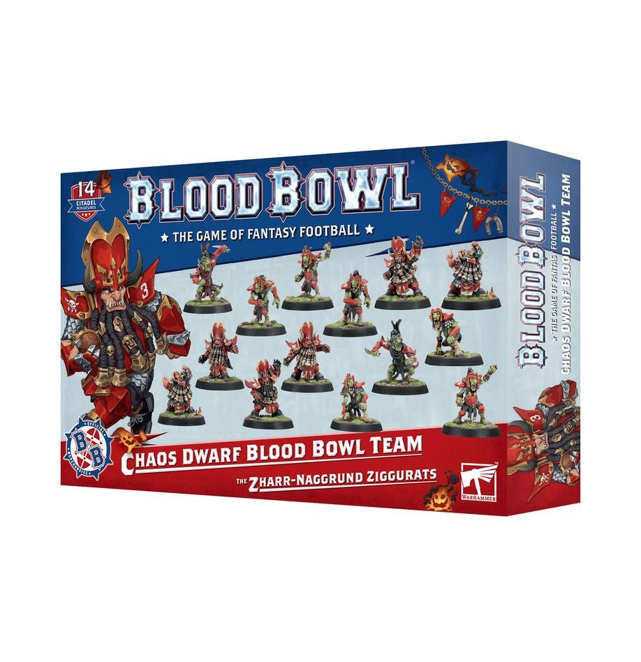 Blood Bowl: Chaos Dwarf Team The Zharr - Naggrund Ziggurats - Collector Store LLC