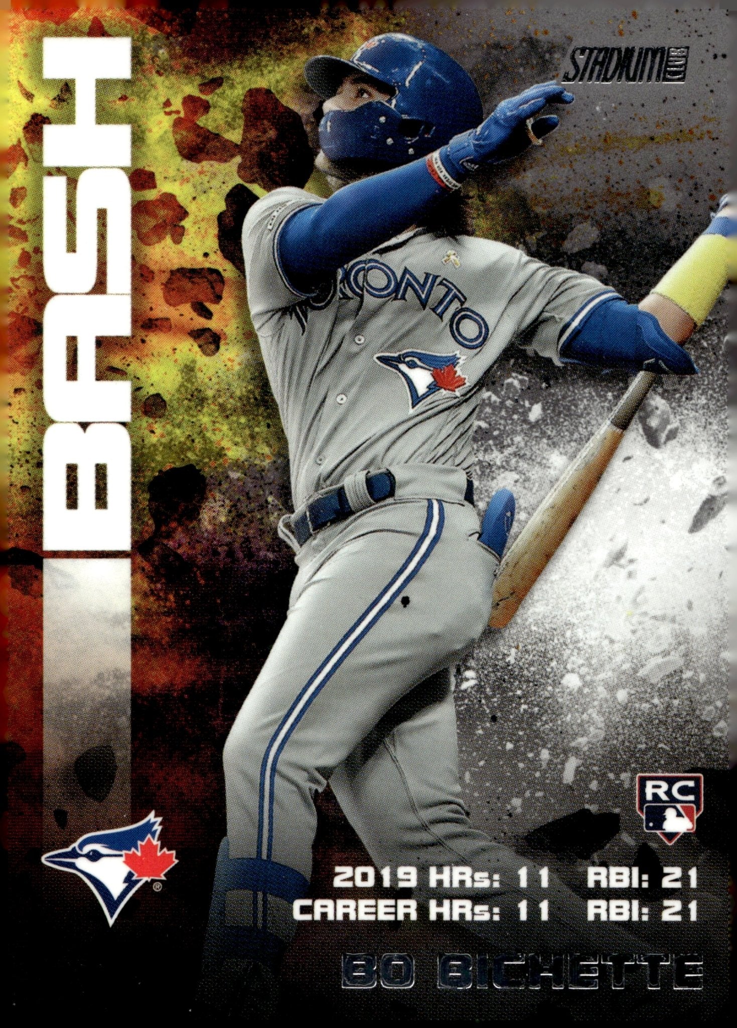 Bo Bichette 2020 Topps Stadium Club Bash & Burn RC BAB - 14 2 - Collector Store LLC