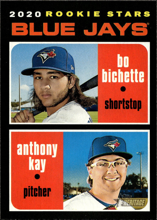 Bo Bichette / Anthony Kay 2020 Topps Heritage RC 52 - Collector Store LLC