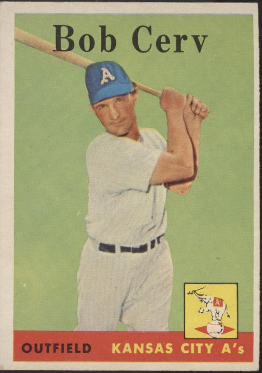 Bob Cerv 1958 Topps #329 Kansas City Athletics EX - Collector Store LLC
