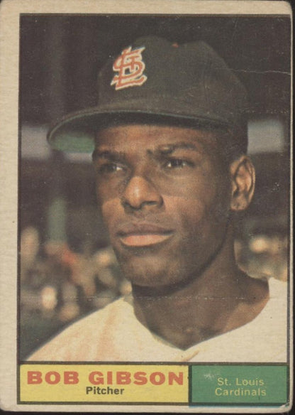 Bob Gibson 1961 Topps #211 St. Louis Cardinals VG - Collector Store LLC