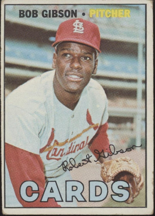 Bob Gibson 1967 Topps 210 St. Louis Cardinals VG 2 - Collector Store LLC