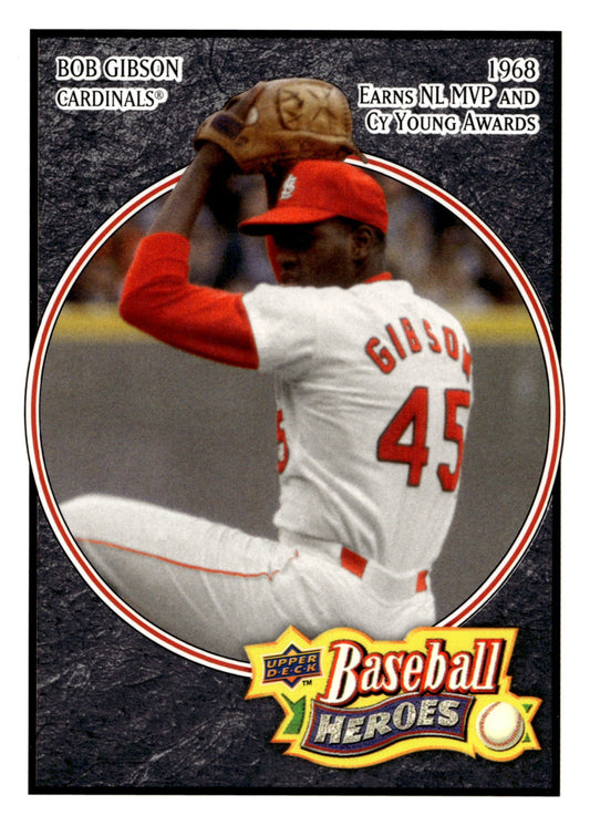 Bob Gibson 2008 Upper Deck Baseball Heroes 163 - Collector Store LLC