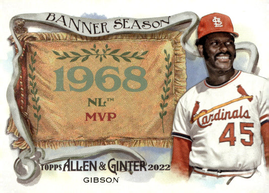 Bob Gibson 2022 Topps Allen & Ginter Banner Season BS - 1 - Collector Store LLC