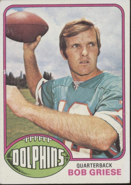 Bob Griese 1976 Topps #255 Miami Dolphins EX #2 - Collector Store LLC