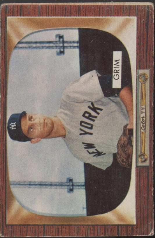 Bob Grim 1955 Bowman RC #167 New York Yankees VG - Collector Store LLC