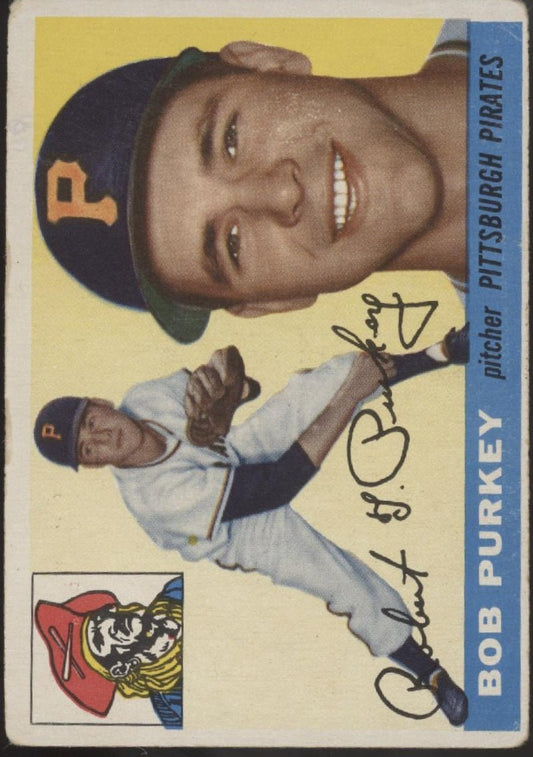 Bob Purkey 1955 Topps #118 Pittsburgh Pirates VG - Collector Store LLC