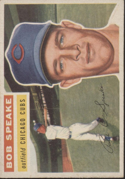 Bob Speake 1956 Topps RC #66 Chicago Cubs EX - Collector Store LLC